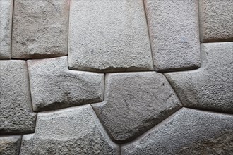 Stone Inca masonry in the wall of the archbishop residence