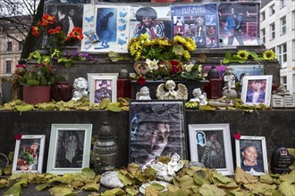 Memorial of Michael Jackson at the monument of Orlando di Lasso