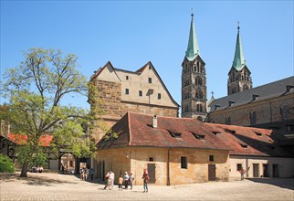 View from the Alte Hofhaltung to Bamberg Cathedral