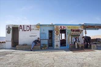 Funny shop in Wadi Mujib at the Dead Sea