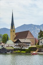 Church of St Laurentius with Tegernsee