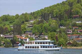 Excursion steamer with Tegernsee