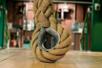 Hercules rope on a ship