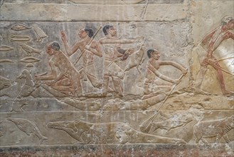 Men in boat on the Nile