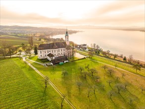 Aerial view of Kirche am See
