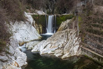 Waterfall in the Breggia river