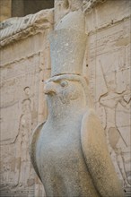 Statue of the god Horus in the form of a falcon