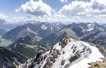 View from Thaneller of the eastern Lechtal Alps