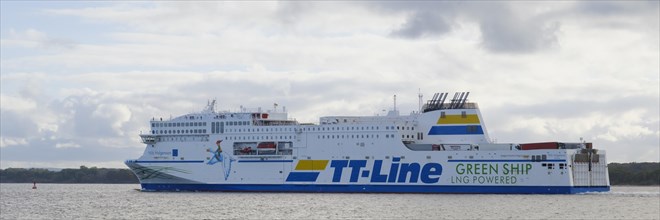 TT-Line ferry on the Baltic Sea