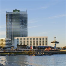 Hotel Maritim and Pilot Station on the Trave Promenade