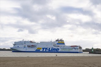 TT-Line ferry on the Baltic Sea