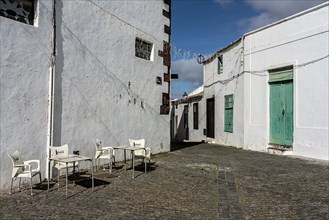 Houses and alleys in the old town of Teguise