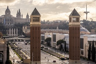 National Museum of Art of Catalonia in Montjuic in Barcelona Spain