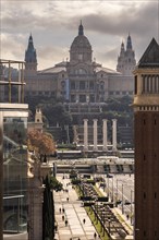 National Museum of Art of Catalonia in Montjuic in Barcelona Spain