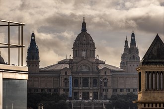 National Museum of Art of Catalonia in Montjuic in Barcelona Spain