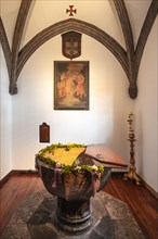 Baptismal font in Funchal Cathedral