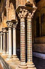 Cloister with 228 differently designed double columns
