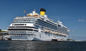 Cruise ship Costa Fascinosa in the port of Kiel