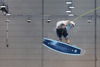 Wakeboard stunt at the lift