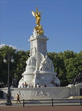 Gilded Victoria Memorial at Buckingham Palace