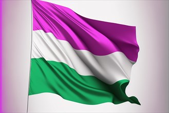 GenderQueer flag white background