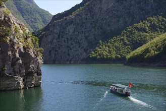 Passenger ferry to Fierza on Koman Reservoir