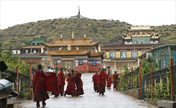 Monks at Tseway Monastery