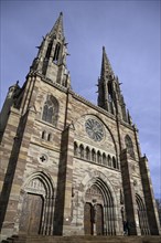 Facade of the neo-Gothic church of St Peter and Paul