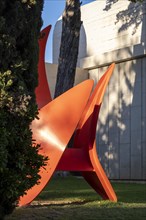 Sculpture of Alexander Calder at the entrance of the Joan Miro Museum on Montjuic in Barcelona