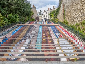 The painted steps of Escalier Denis Papin