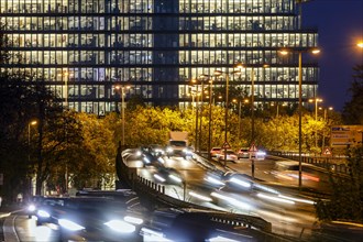 Rush hour traffic at closing time