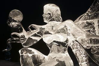 Ice sculpture of a fairy