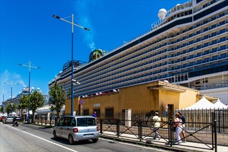 Important port for cruise ships in the Mediterranean