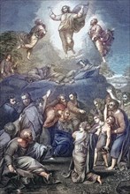The Transfiguration of Jesus is an event reported in the New Testament in which Jesus is transfigured on a mountain and shines in glory