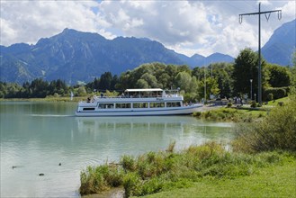 Excursion boat at the Forggensee
