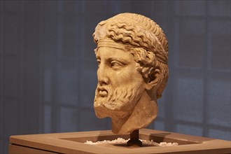 Marble head of Dionysus