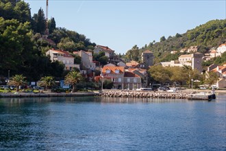 Lopud picturesque small town by the Elaphite Islands in the Dubrovnik Archipelago