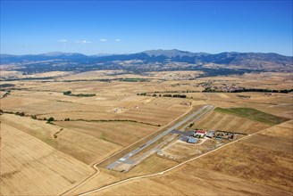 Aerial view of Fuentemilanos airfield
