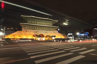Dongdaemun Gate at night