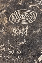 Petroglyphs created by the Hohokam Indians