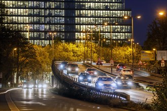 Rush hour traffic at closing time