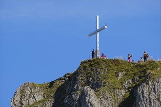 Summit cross on the summit of the Tegelberg