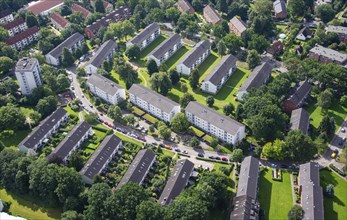 Aerial view of a housing estate