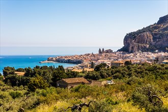 Cefalu with picturesque old town