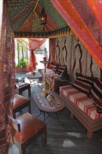 Lounge corner at Mamounia Restaurant