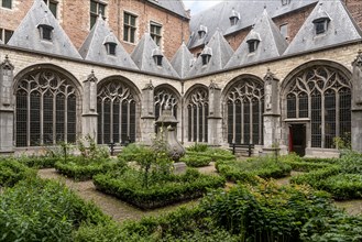 Monastery garden of the historic abbey