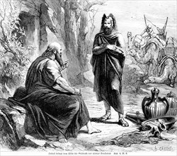 Hazael brings the gifts of King BenHadad to Elisha