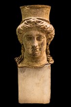 Terracotta womans bust