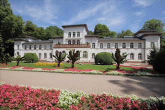 Bathhouse built 1870 in renaissance revival style in spa park in Bad Soden