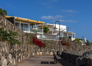 Luxury villas on the harbour promenade of Puerto Calero